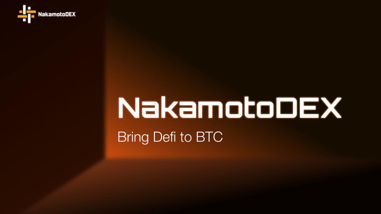 NakamotoDEX launches a decentralized exchange with Bitcoin support on the StackChain for enhanced security